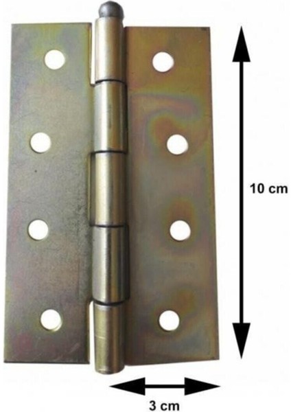 Yaprak Menteşe 4 cm + Vida Hediyeli, Dayanıklı ve Şık Tasarım
