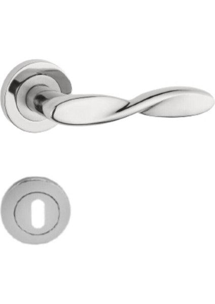 Şık Nikel Saten Oda Takımı, Infinity Rozetli, Zarif ve Kaliteli Tasarım