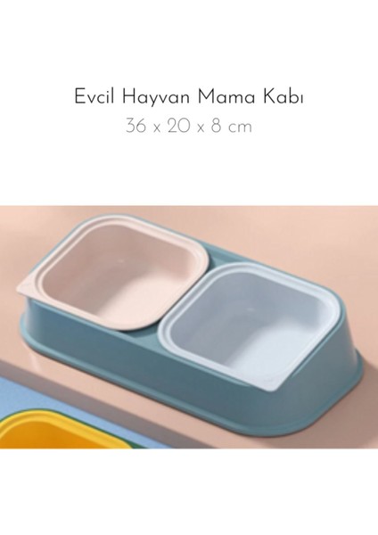 Geniş ve Şık Evcil Hayvan Mama Kabı, Gri Renk, Dayanıklı ve Kullanışlı Tasarım