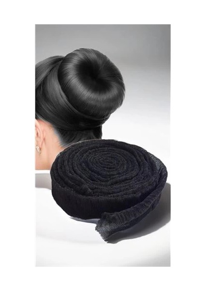 Saç Topuz Süngeri Siyah 10 Metre Forero Design