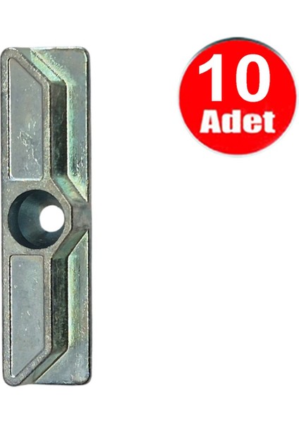 10 Adet Pvc Ispanyolet Pencere Kapı Kilidi, Dayanıklı ve Şık Kullanım Sağlar