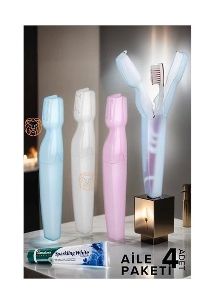 Kapaklı Diş Fırça Kutusu 4 Adet Scappini Design