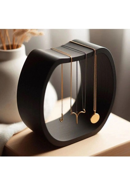 Siyah Takı Standı, Kolye ve Küpe Düzenleyici, Organizer, Mücevher Tutucu