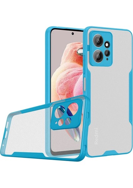 Newface Xiaomi Redmi Note 12 4g Kılıf Platin Silikon - Mavi