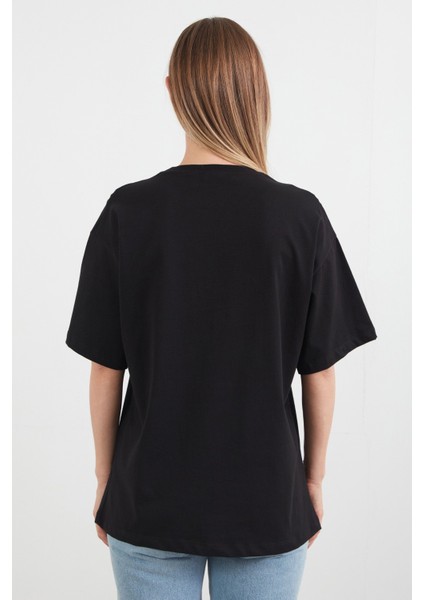 Ayıcık Baskılı Oversize Tişört fırsatları