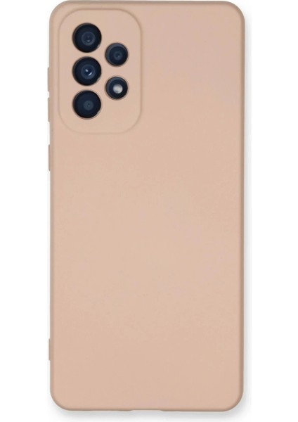 Newface Samsung Galaxy A33 5g Kılıf Nano Içi Kadife Silikon - Pudra