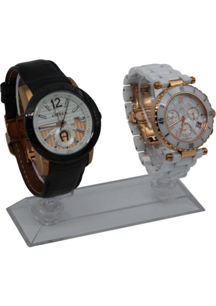 Beyaz 2'li Saat Standı Dama Modeli, Şık ve Kullanışlı Düzenleyici Set fiyatları