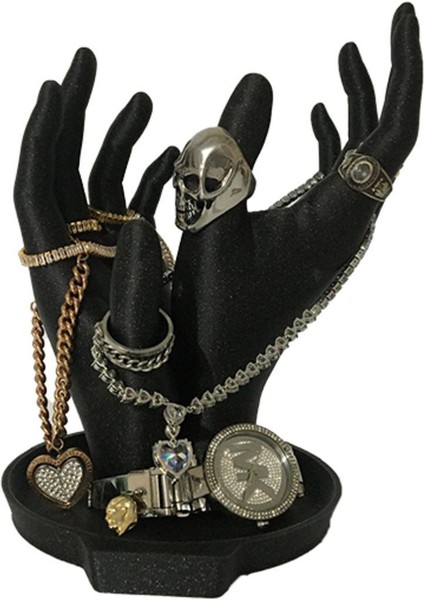 Altın ve Gümüş Simli Yüzük Tutucu Düzenleyici Stand, Şık ve Pratik Tasarım modelleri