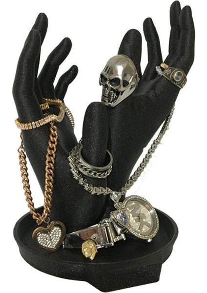 Altın ve Gümüş Simli Yüzük Tutucu Düzenleyici Stand, Şık ve Pratik Tasarım fırsatları