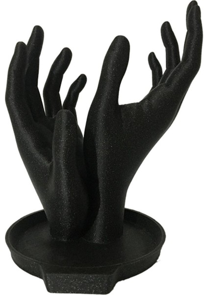 Altın ve Gümüş Simli Yüzük Tutucu Düzenleyici Stand, Şık ve Pratik Tasarım