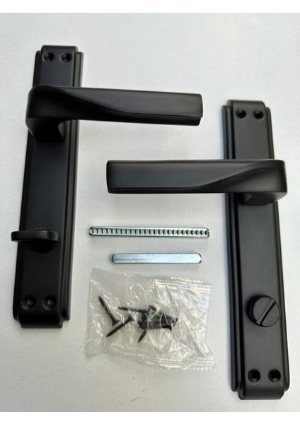 Şık Siyah Mat Noyan Kapı Kolu, Sol El, Banyo ve Wc Için Uygun fiyatları