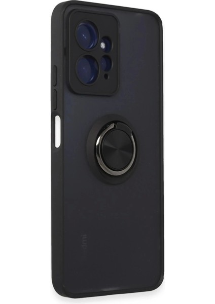 Newface Xiaomi Redmi Note 12 4g Kılıf Montreal Yüzüklü Silikon Kapak - Siyah fiyatları