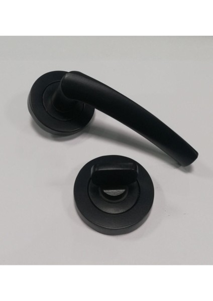 Mat Siyah Kapı Kolu Takımı, Şık ve Dayanıklı Banyo ve Wc Kullanımı Için modelleri