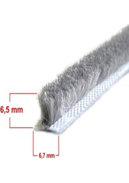 Alüminyum Pvc Kapı ve Pencere Kıl Fitili, 6,7 mm En, 1 Metre Uzunluk