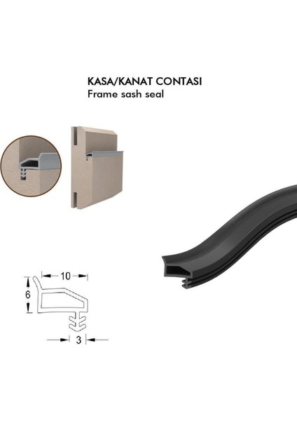 Krem Ahşap Kapı Fitili 25 Metre Yandan Tırnaklı Kaliteli ve Dayanıklı modelleri