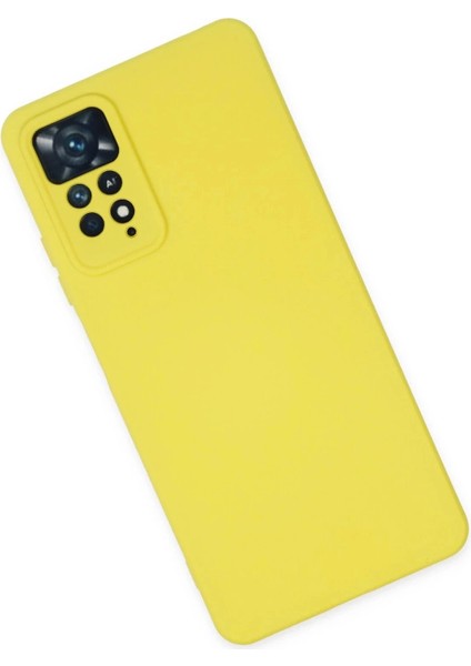 Newface Xiaomi Redmi Note 11 Pro Kılıf Nano Içi Kadife Silikon - Sarı fiyatları