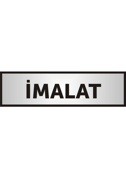 Gümüş Renkli Alüminyum Kapı Yazısı ve Yönlendirme Levhası, Şık ve Dayanıklı Tasarım