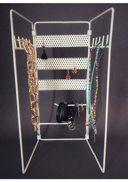 Şık Beyaz Katlamalı Takı Düzenleyici, Şık ve Pratik Saklama Çözümü modelleri