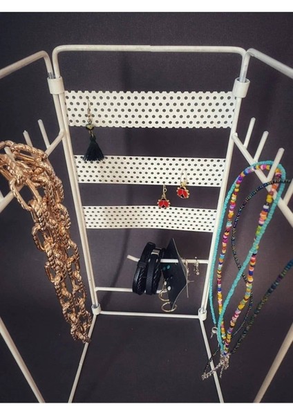 Şık Beyaz Katlamalı Takı Düzenleyici, Şık ve Pratik Saklama Çözümü fırsatları