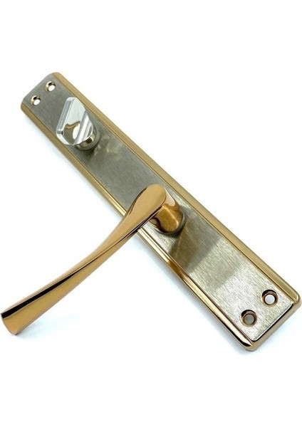 Saten Sarı Kapı Kolu, Banyo ve Wc Için, Lüks ve Şık Tasarım indirimleri