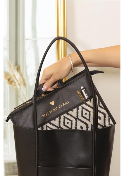 Siyah Fermuarlı Çanta Içi Organizer, Pratik ve Şık Düzenleme Çözümü fiyatları