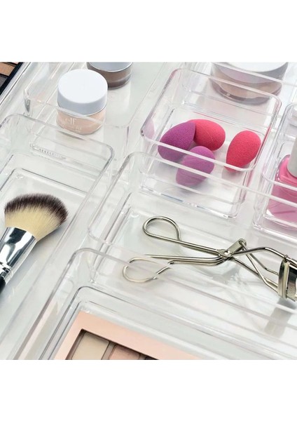 Beyaz 6'lı Makyaj ve Takı Organizer Kutu, Düzen Sağlayıcı Hobi Malzemesi Seti modelleri