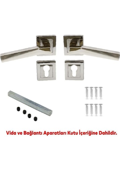 Nobel Meridyen Kare Kapı Kolu, Nikel Saten, Sağ ve Sol Uyumlu, 1 Takım fiyatları