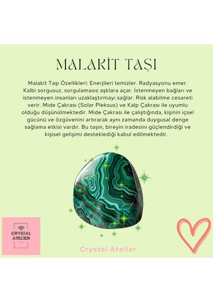 Sertifikalı Malakit Doğal Taş Üzüm Küpe, Malahit (Malakit) Doğal Taş Sallantılı Salkım Üzüm Küpe fiyatları