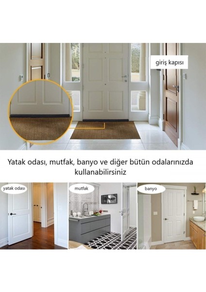 Kapı Altı Çift Taraflı Rüzgar Önleyici Seti, 3 Adet, Hava Akışını Engelleyen Koruyucu modelleri