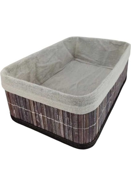 Bambu Çok Amaçlı Saklama Kutusu, 29X19X10 Cm, Şık ve Fonksiyonel Organizer