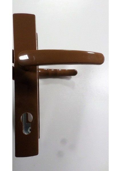 Kahverengi Metal Kapı Kolu Takımı, Pvc Doğrama, Oda ve Balkon Kullanımı
