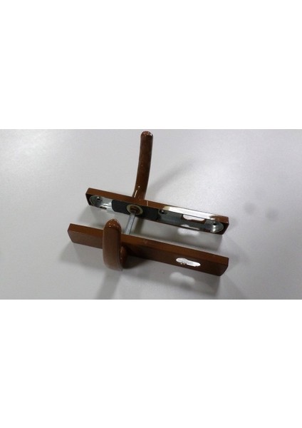 Kahverengi Metal Kapı Kolu Takımı, Pvc Doğrama, Oda ve Balkon Kullanımı fırsatları