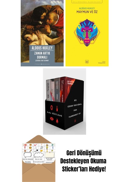 Zaman Artık Durmalı + Maymun ve Öz + Kara Dörtleme Kutu Set (4 Kitap)