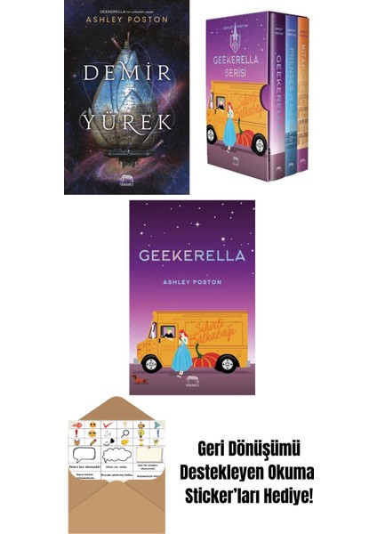 Demir Yürek + Geekerella Serisi Kutulu Set (3 Kitap) + Prenses ve Hayranı