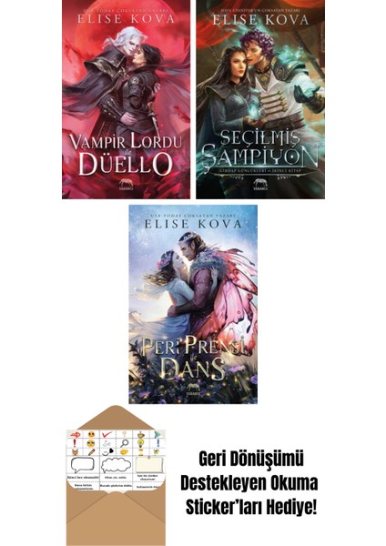 Vampir Lordu ile Düello + Seçilmiş Şampiyon – Girdap Günlükleri Ikinci Kitap + Peri Prensi ile Dans