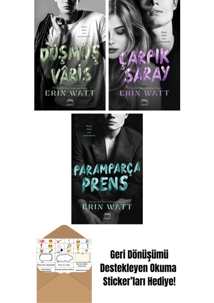 Lekeli Taç – Royal Serisi 4. Kitap + Royal Serisi Kutulu Set (3 Kitap) + Paramparça Prens – Royal Serisi 2. Kitap