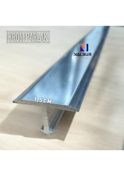 Parlak Alüminyum Parkelere Uygun, T Profil, 3 Adet Set, Şık ve Dayanıklı Eşik.
