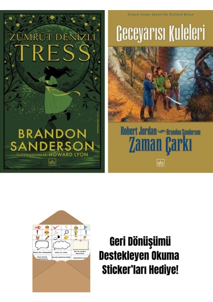 Zümrüt Denizli Tress (Ciltli) + Zaman Çarkı Serisi 13: Geceyarısı Kuleleri (Ciltli)