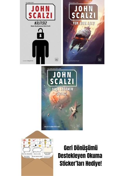 Kilitsiz (Bir Sendrom Öyküsü) + Yok Eden Ateş – Bağlılık Serisi 2. Kitap + Yaşlı Adamın Savaşı – Yaşlı Adamın Savaşı Serisi 1. Kitap
