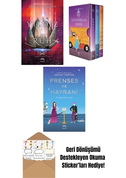 Yıldız Ruh – Demir Yürek 2. Kitap + Geekerella Serisi Kutulu Set (3 Kitap) + Kitap Kurdu ve Çirkin