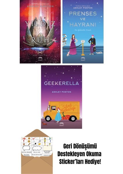 Yıldız Ruh – Demir Yürek 2. Kitap + Kitap Kurdu ve Çirkin + Geekerella