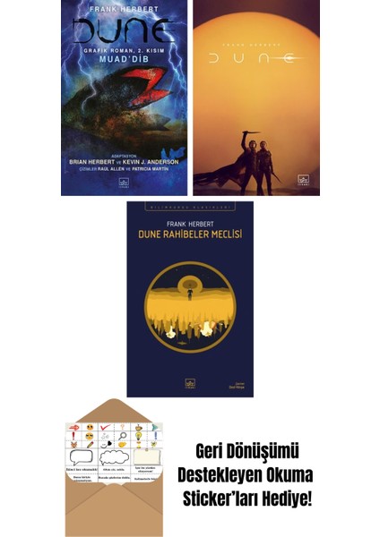 Dune Grafik Roman: 2. Kısım – Muad’dib + Dune (Film Kapağı) + Dune Rahibeler Meclisi