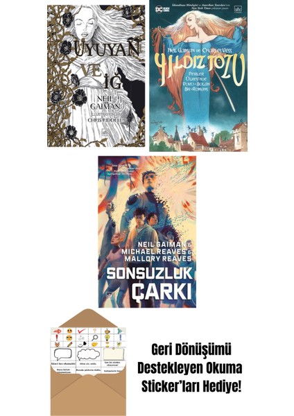 Uyuyan ve Iğ + Yıldız Tozu (Resimli Edisyon) + Sonsuzluk Çarkı – Ara Dünya 3 (Ciltli)