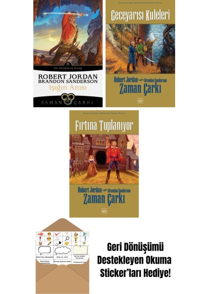 Işığın Anısı – Zaman Çarkı 14 + Zaman Çarkı Serisi 13: Geceyarısı Kuleleri (Ciltli) + Zaman Çarkı Serisi 12: Fırtına Toplanıyor (Ciltli)