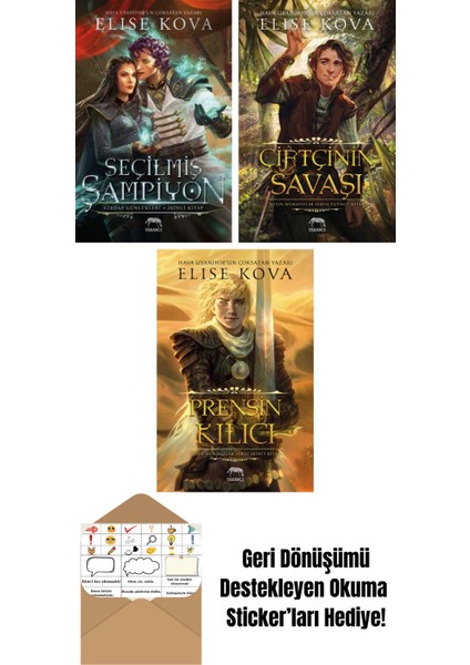 Seçilmiş Şampiyon – Girdap Günlükleri Ikinci Kitap + Çiftçinin Savaşı – Altın Muhafızlar Serisi 3 + Prensin Kılıcı – Altın Muhafızlar Serisi 2 (Ciltli)