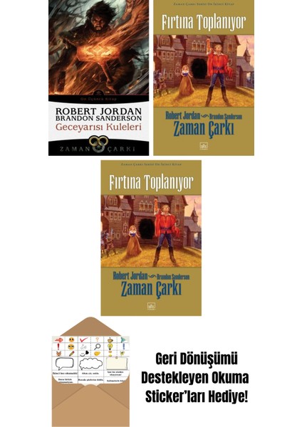 Geceyarısı Kuleleri – Zaman Çarkı 13 + Zaman Çarkı Serisi 12: Fırtına Toplanıyor (Ciltli) + Zaman Çarkı Serisi 12: Fırtına Toplanıyor