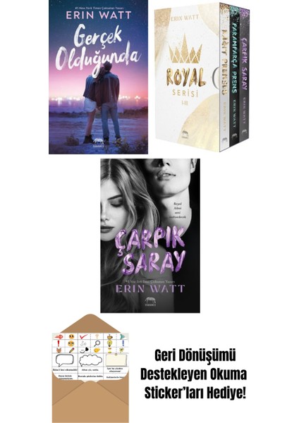 Gerçek Olduğunda + Çarpık Saray – Royal Serisi 3. Kitap + Kâğıt Prenses – Royal Serisi 1. Kitap