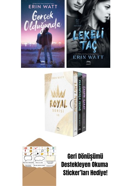 Gerçek Olduğunda + Royal Serisi Kutulu Set (3 Kitap) + Çarpık Saray – Royal Serisi 3. Kitap