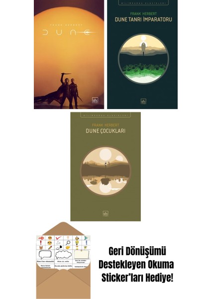 Dune (Film Kapağı) + Dune Tanrı Imparatoru + Dune Çocukları