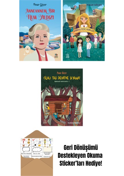 Anneannem Bir Film Yıldızı + Göbeklitepe Perileri – Efsanevi Yerler Serisi 2 + Cilalı Taş Devri’ne Seyahat – Eğlenceli Tarih Serisi 1